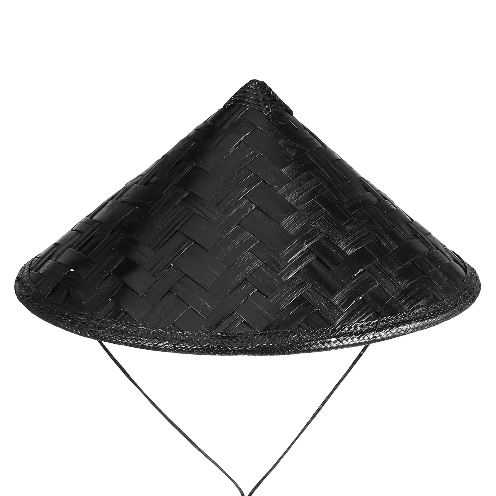 Bamboo Cosplay Hat Japanese Samurai Asian Conical Hat for Stage Performance Party Decor Kids Sun Protection Prop Cap view 6