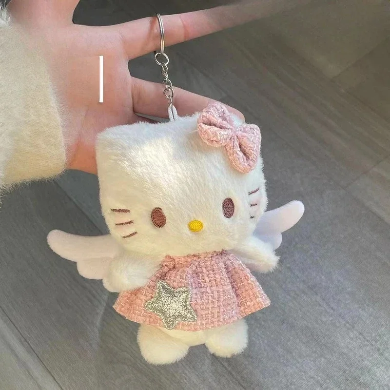 

Новая милая кукла-кошка для девочек, кулон, плюшевая кукла-кошка, студенческая розовая юбка, плюшевая кукла, брелок, кукла, школьная сумка, подвеска, украшение