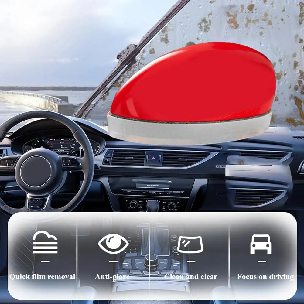 Car Glass Shiny Mouse Cleaner Oil Film Removal Strong Stain Removal Glass Refreshing Polishing Brightening Removal Agent Kit ﻿