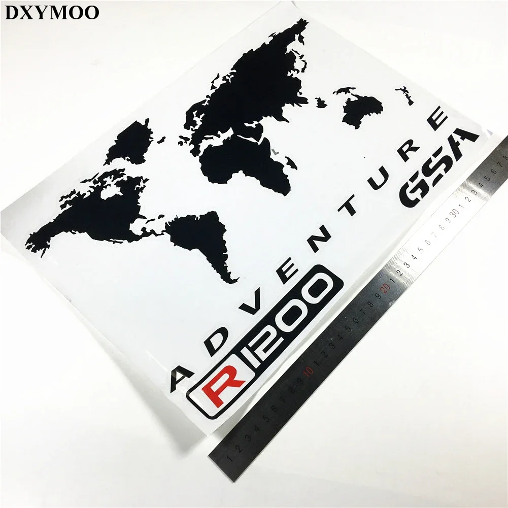 1 Pair Motorcycle Motor Side Box Car Stickers for R1200GS F800GS TOURATECH GSA ADV ADVENTURE Black