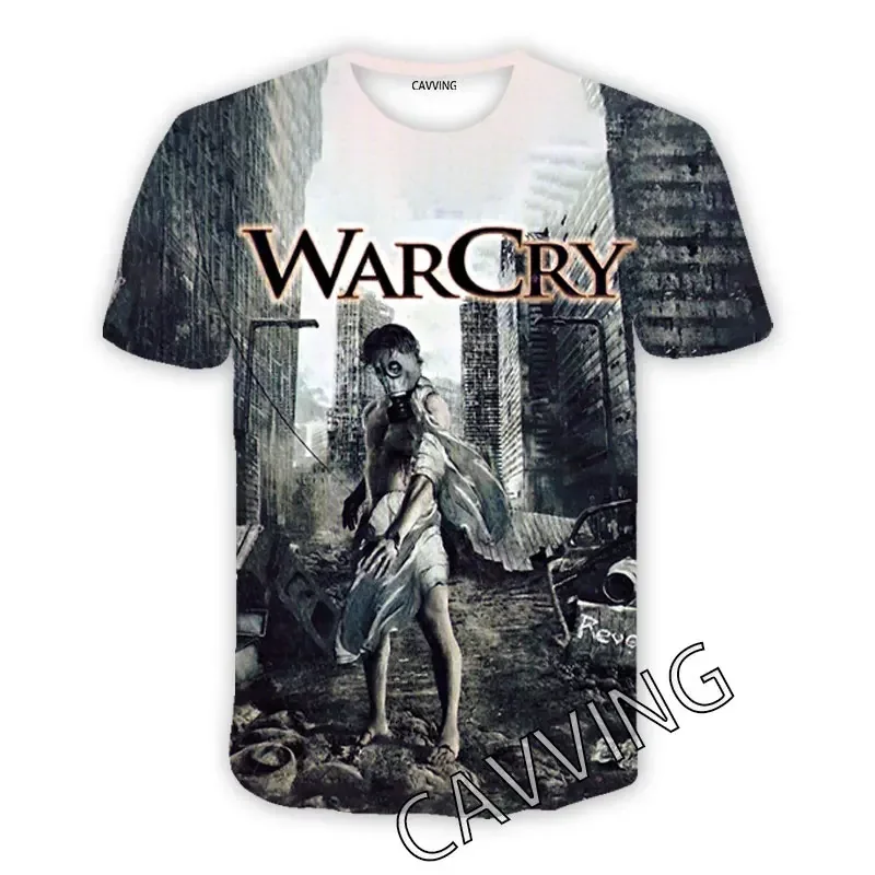 New Fashion CAVVING 3D Printed Warcry Rock Casual T-shirt Hip Hop T-shirt Harajuku Style Top Men's