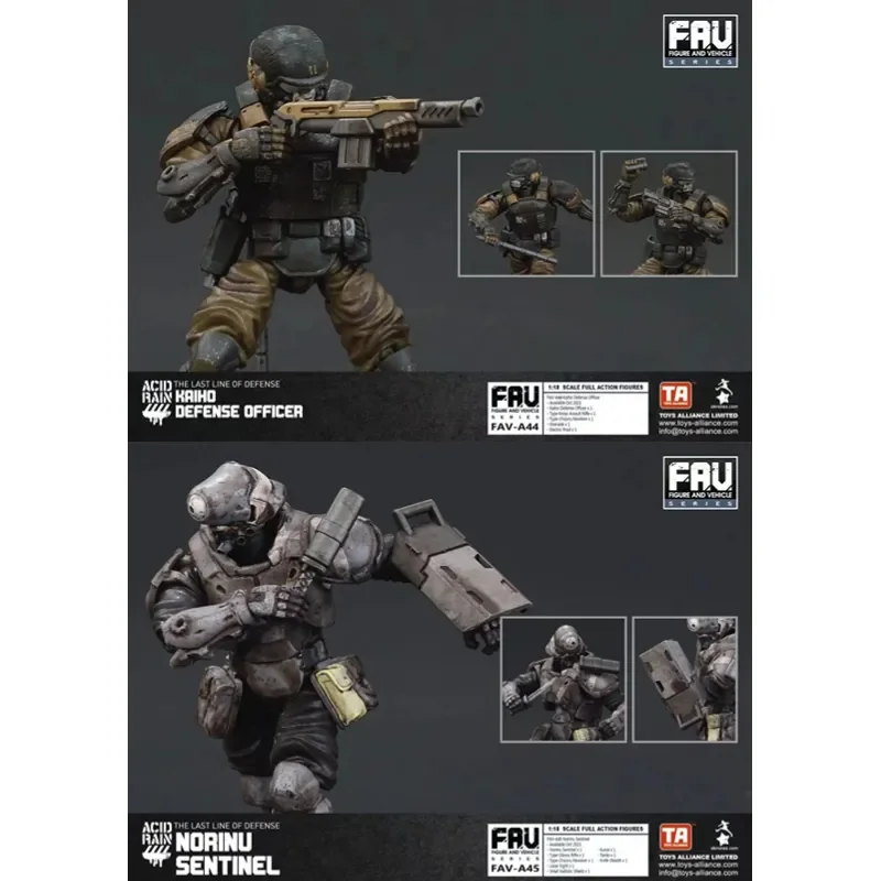 

Genuine Original Acid Rain 1:18 FAV-A44 Kaiho Defense Officer A45 Norinu Sentinel Collection Model Action Figure Doll Toy Gift