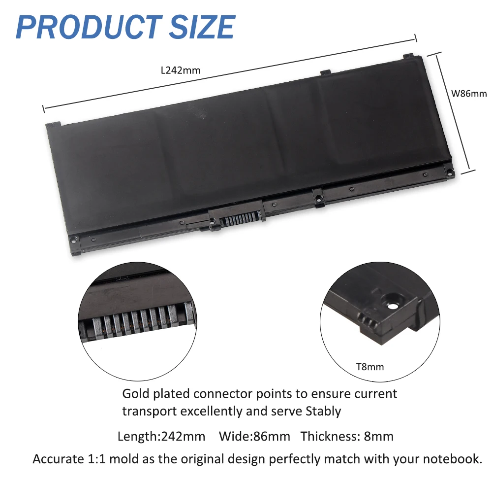 ETESBAY SR03XL 4550mAh Laptop Battery For Hp Pavilion 15-cx0003ng 15-CX0058WM 15-CX CX0056WM Envy X360 15-CN 15-CP 17-BW Series