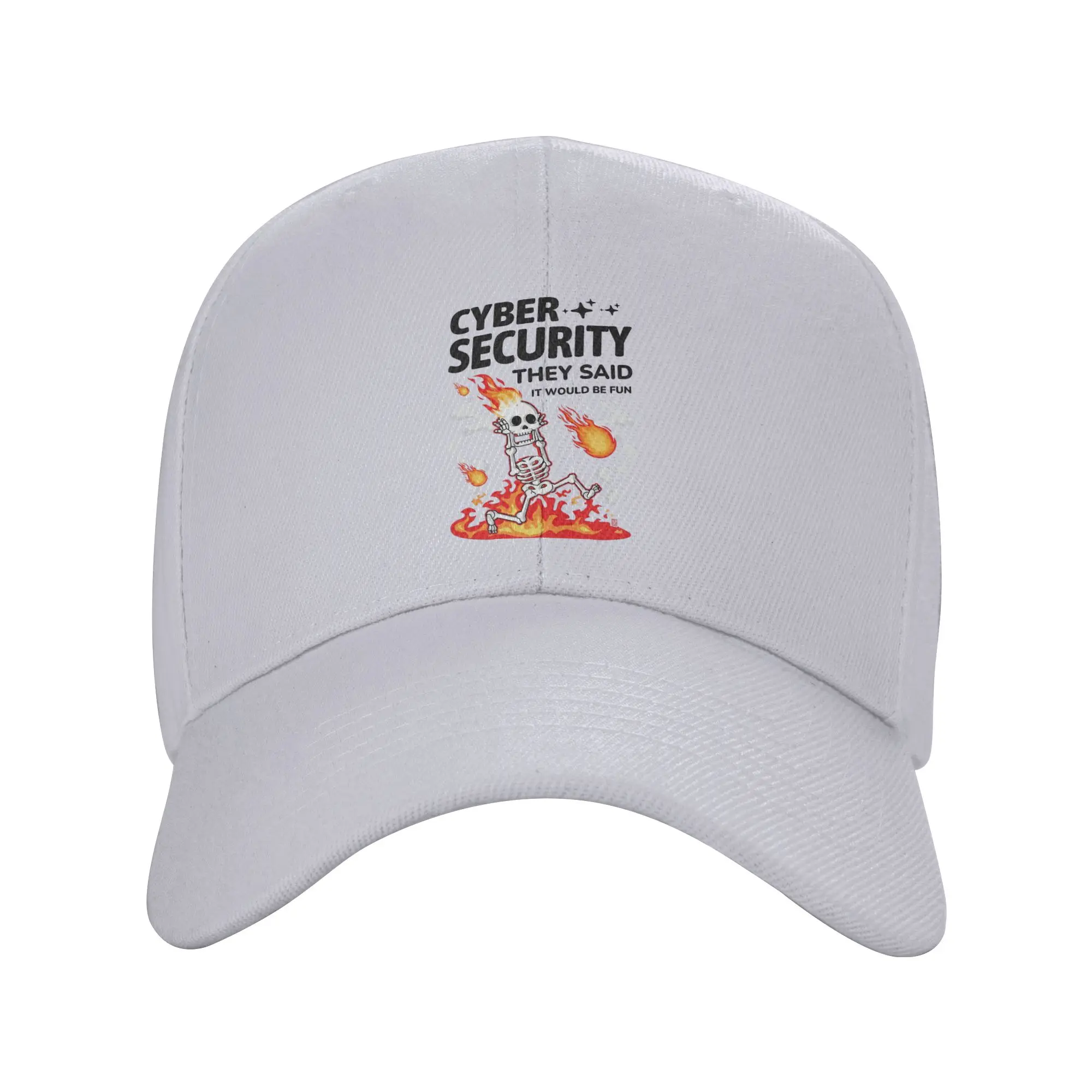 Cyber Security They Said It Would Be Fun Funny Trendy Baseball Cap Anti-Uv Moisture Wicking Sports Cap