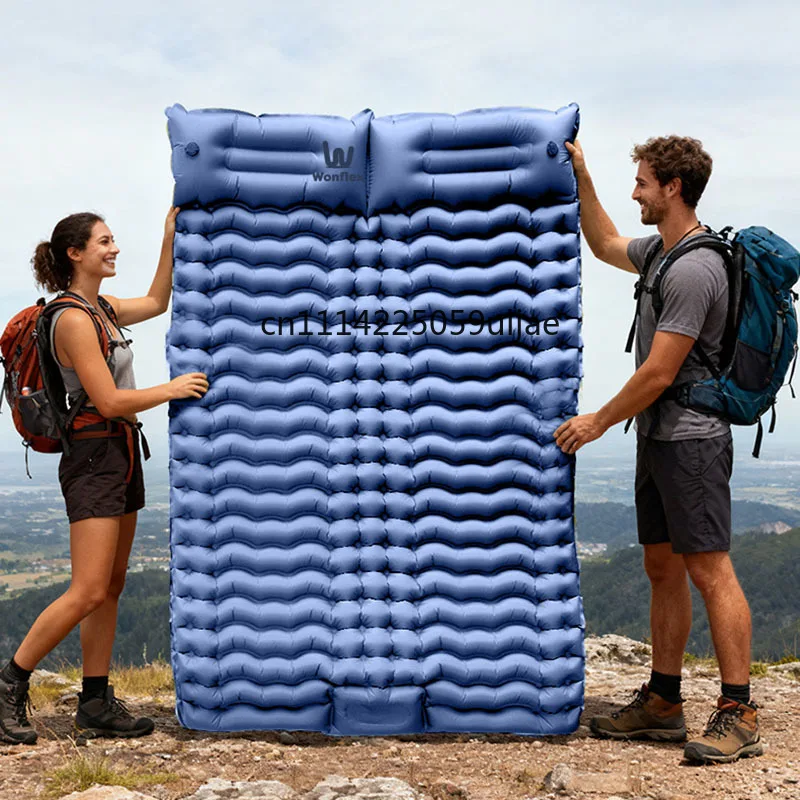 double-pillow-sleeping-pad-with-built-in-foot-pump-ultra-light-camping-mat-portable-travel-hiking-backpack