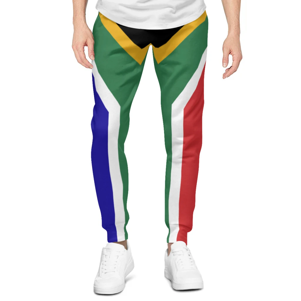 2025 South Africa Flag Mens Sweatpants with Pockets Joggers for Men Sports Casual Sweat Pants With Drawstring