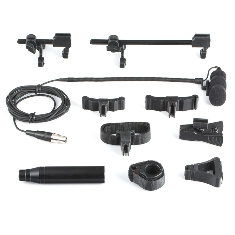 MU100 Full Set of Popular Sales Multifunctional Music Microphones with 8 Instrument Microphone Clips and XLR Phantom Power