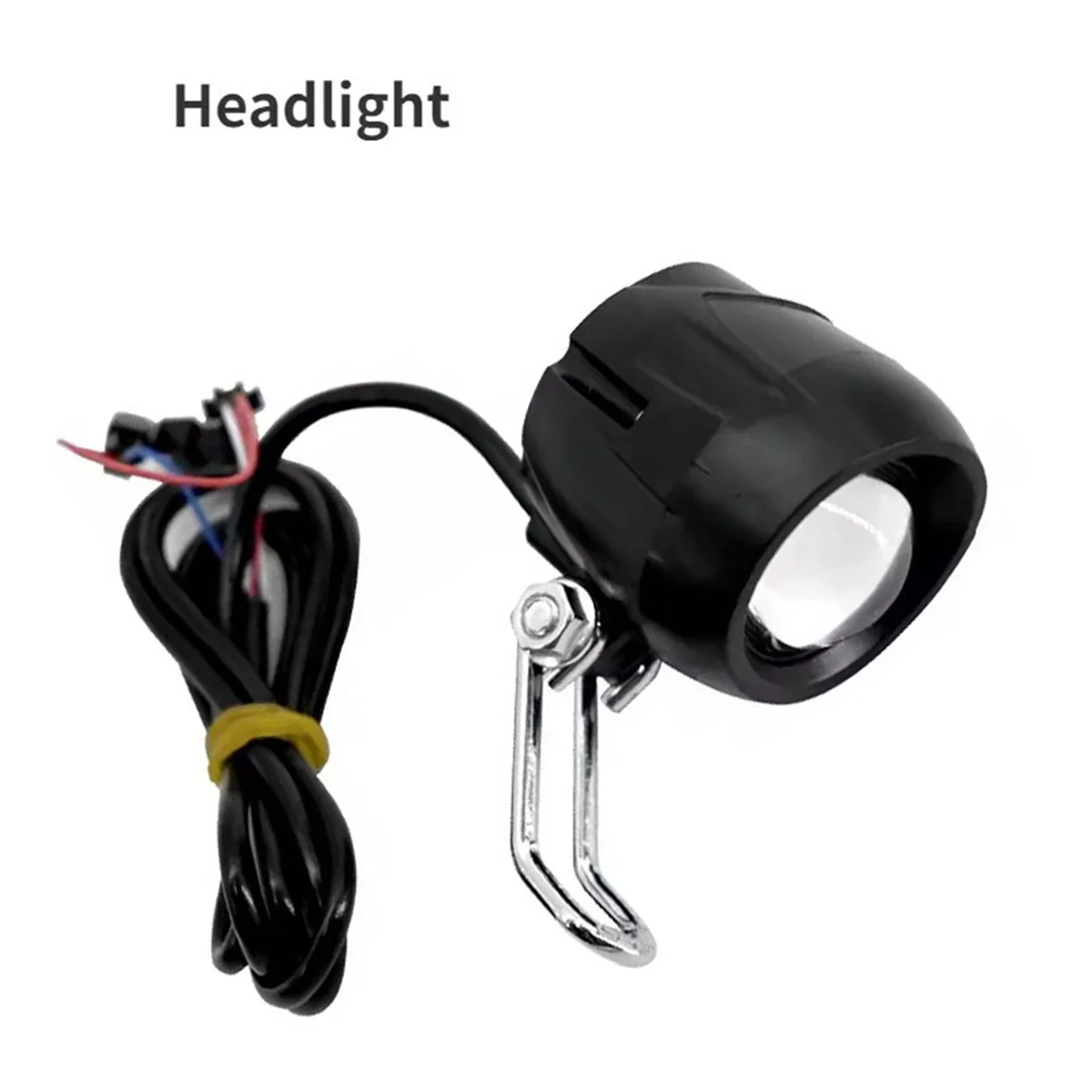 QA88X LED Front Light Lamp with Horn Bell, Headlight for Electric Scooter, E-Bike, Scooter Parts, 10in, for KUGOO M4