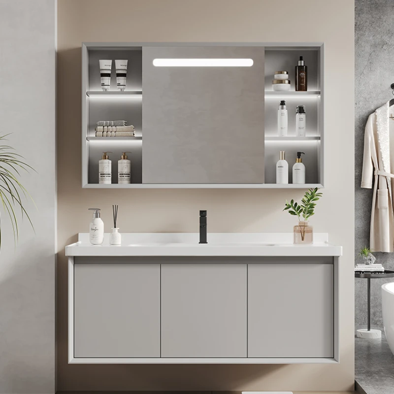 

Drawer Display Storage Bathroom Cabinets Mirror Corner Bathroom Cabinets Make Up Organizer Gabinete Toilet Furniture YX50BC