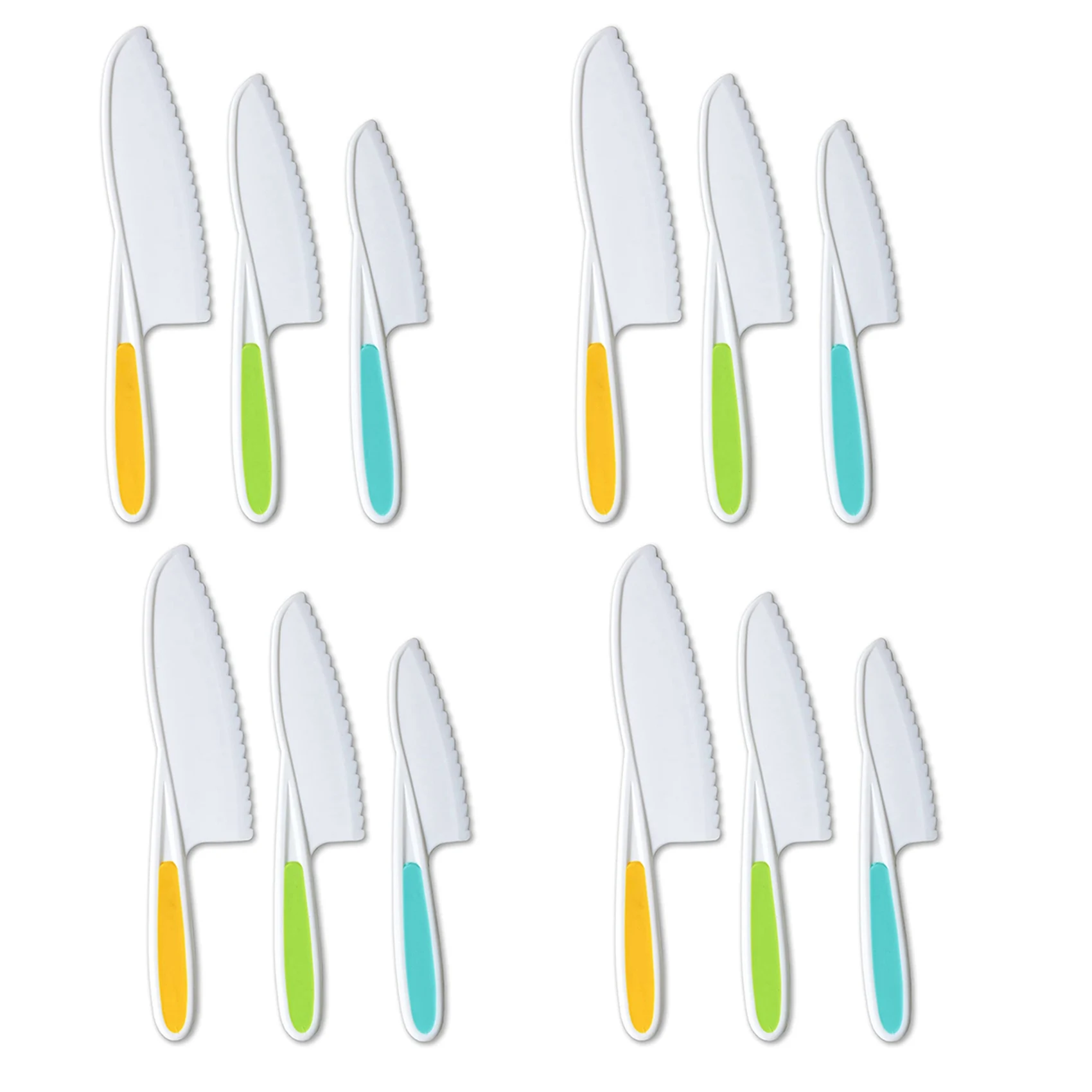 GTBL 子供用ナイフ 12本セット、ナイロン製キッチンナイ - Kitchen Kids Baking Set のレビューと価格