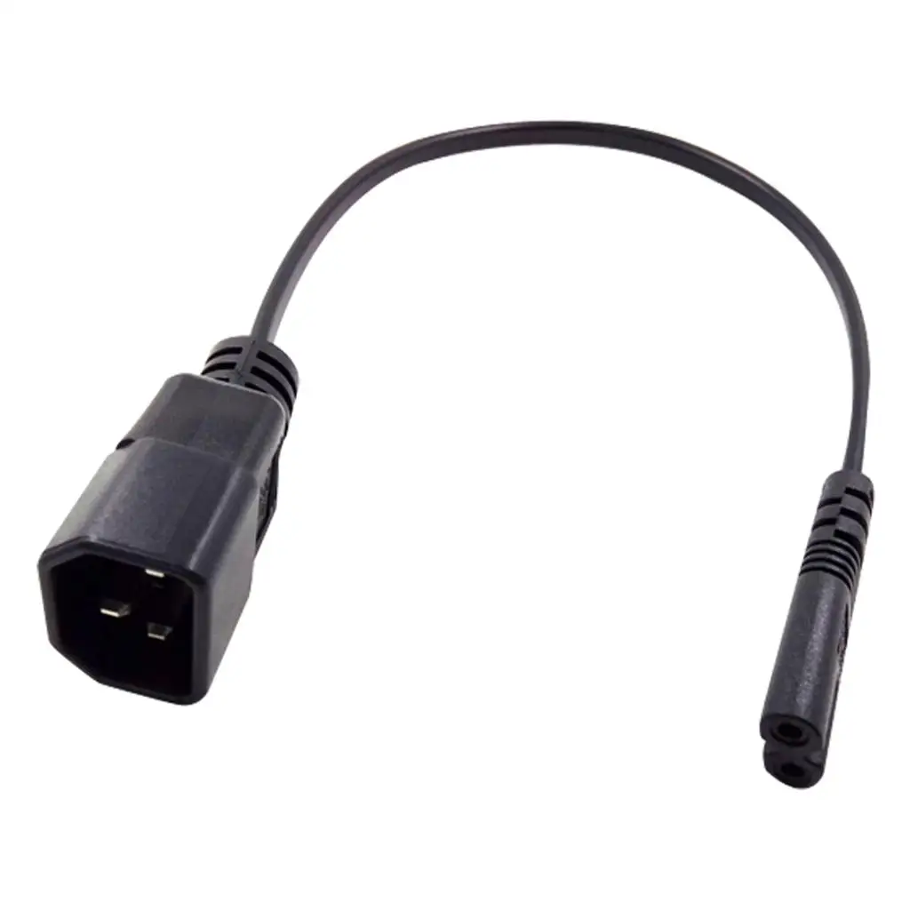 IEC 320 C14 to C7 Female Power Extension Cable High Durability PVC for Data and Computer Accessories