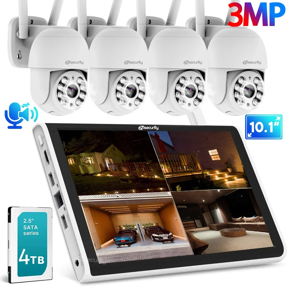 3MP WiFi Home Security Kit 10.1