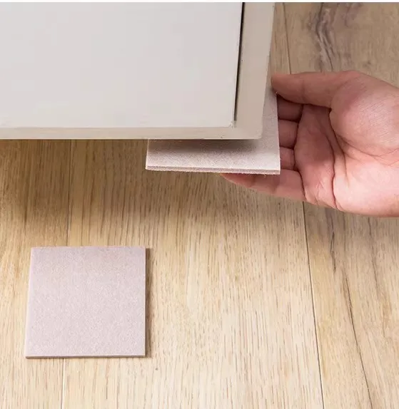 Felt Chair Leg Pads 5mm Thick Floor Scratch Protector Mat Mute Non-slip Self Adhesive Foot Pad for Furniture Accessories