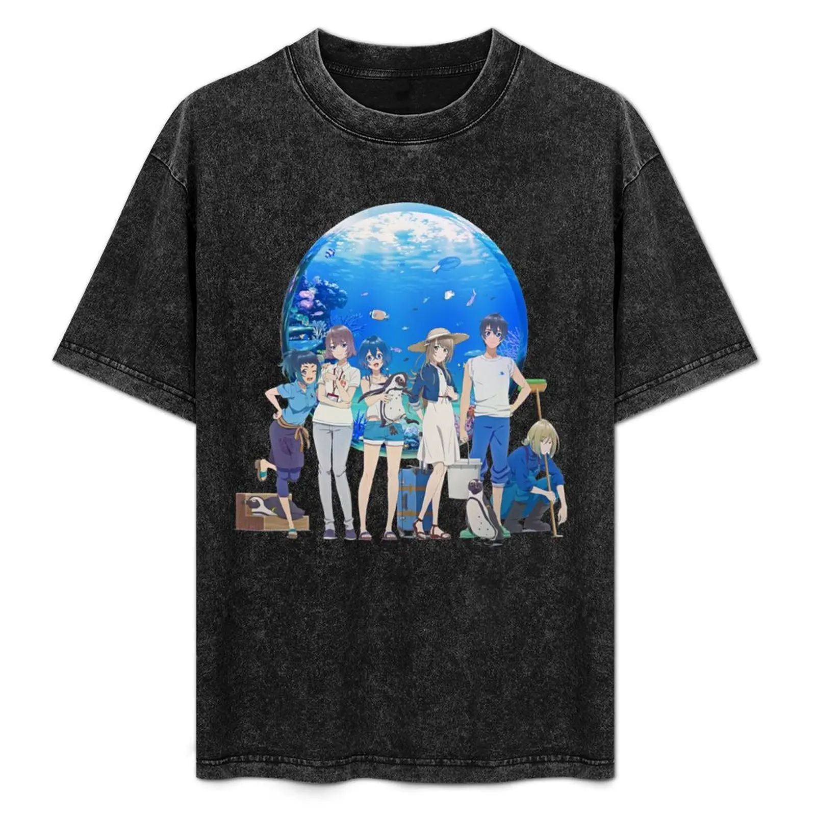 Camiseta Shiroi Suna no Aquatope The Aquatope on White Sand, camiseta informal de manga corta a la moda