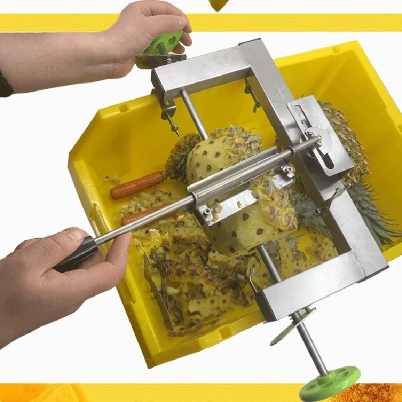 Commercial Pineapple Peeling Machine Stainless Steel Manual-automatic Pineapple Knife Fruit Peeler Pineapple Eye Remove Tool