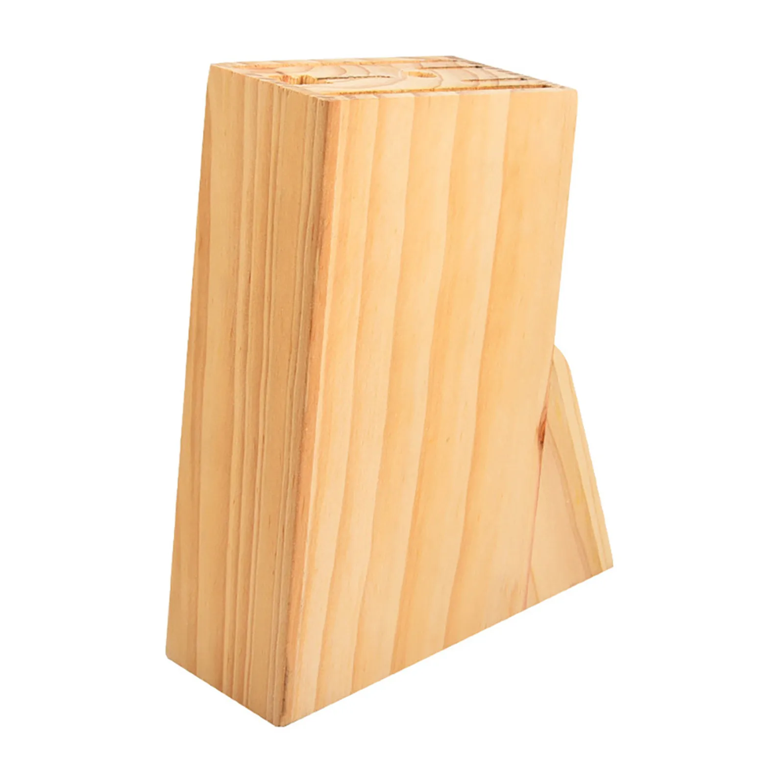 Sturdy Solid Wood Kitchen Cutter Holder Rack for Knife Scissor Storage Multi Functional Utensil Organizer Countertop Cooking view 5