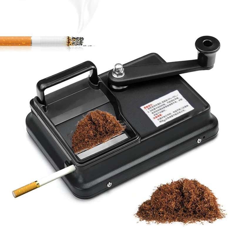 

Aluminum Alloy Double Track Cigarette Making Machine 6.5mm 8mm Tube Household Hand Roll Tobacco Filling Maker for Smoking