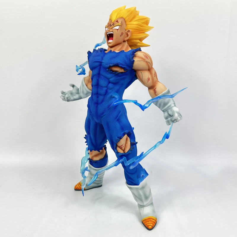 Hot 27cm Dragon Ball Z Majin Vegeta Anime Figure Self-destruct  Super Saiyan Action Figures Pvc Statue Figurine Model Toys Gift