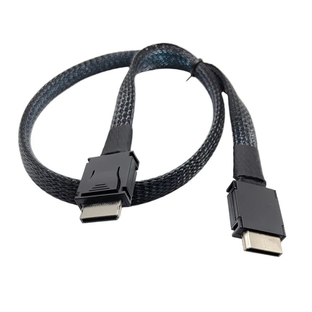 OcuLink PCIe PCI-Express SFF-8611 4i to OcuLink SFF-8611 4I SSD Data Active Cable 0.5m/1.0m