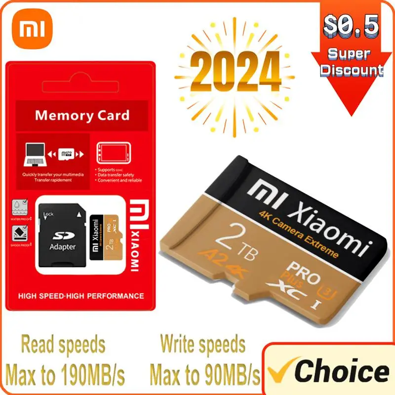 Xiaomi SD Card 64GB 128GB 256GB V10 32GB Class 10 Normal Full Size Flash SD Memory Card High Speed for Camera phone PC