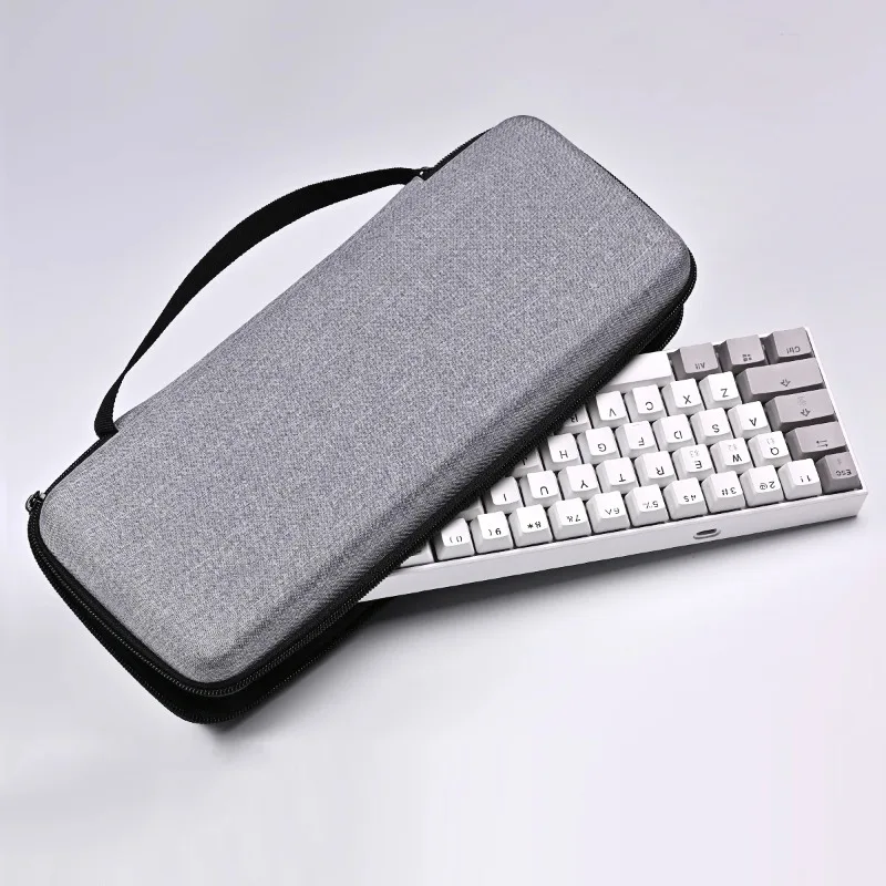 1pc Hard Shell Keyboard Case, EVA Waterproof Bag for 60% 80% 100% Keyboards, Universal Portable Protective Cover