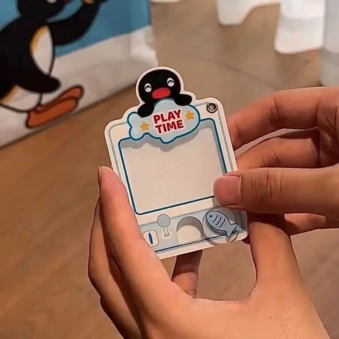 Pingu Anime Acrylic Stand Figuur Action Peripheral cartoon Figure Kids Models Toy Ornaments Accessories Pendant high-value gift