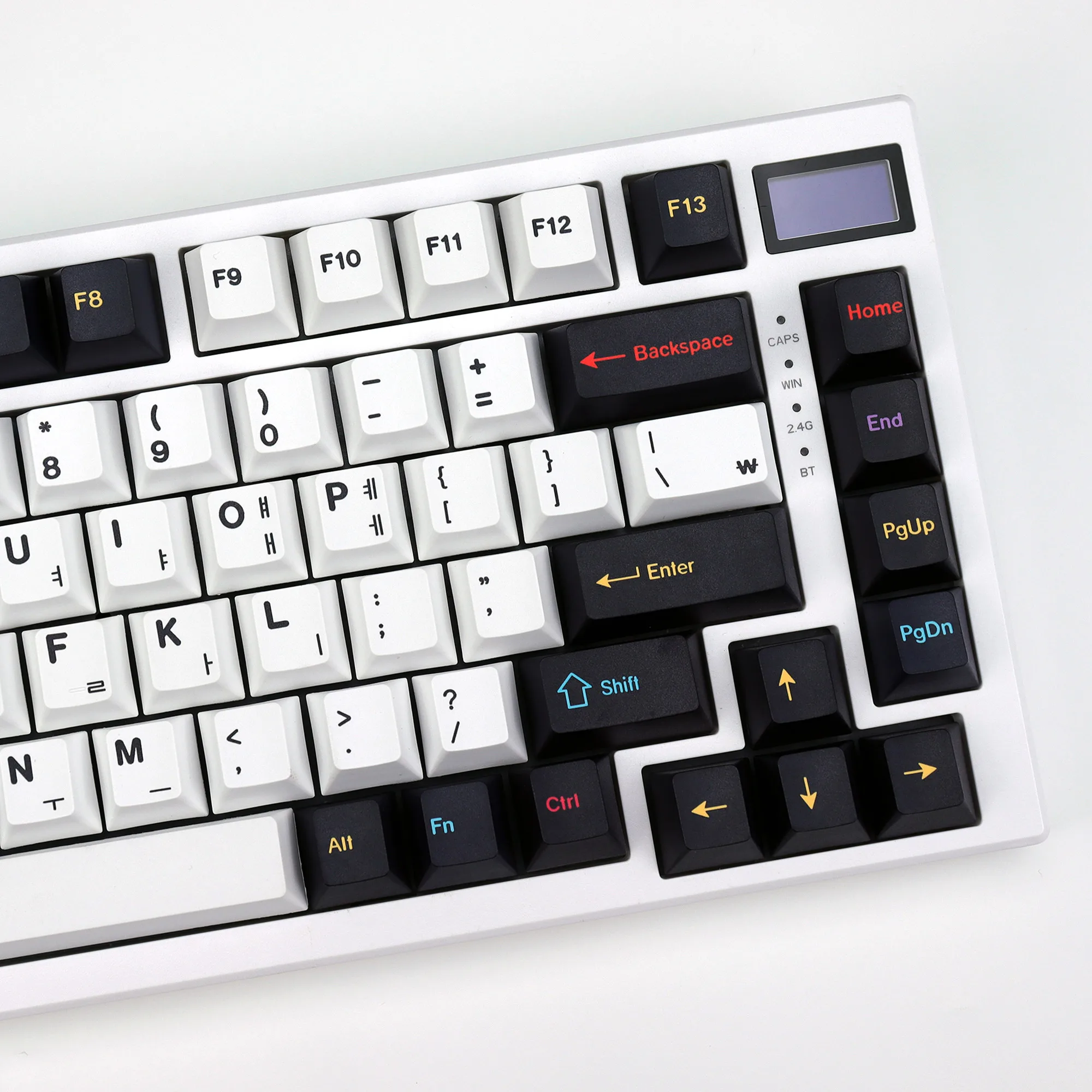 KBDiy PBT Keycaps GMK Colorchrome MX Switch Cherry Profile Alice Korean Keycap Custom DIY For Aula 60 Mechanical Gaming Keyboard