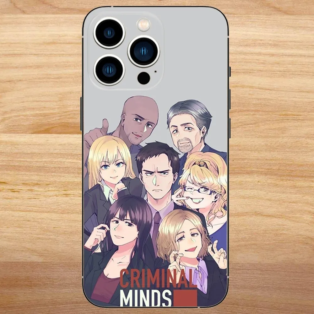 Criminals Minds Suspense tv show Phone Case For iPhone15,14,13,12,11,Pro,Max,Plus,Mini,X,XS,XR,8,7,6,S,Plus,SE Soft Black Case