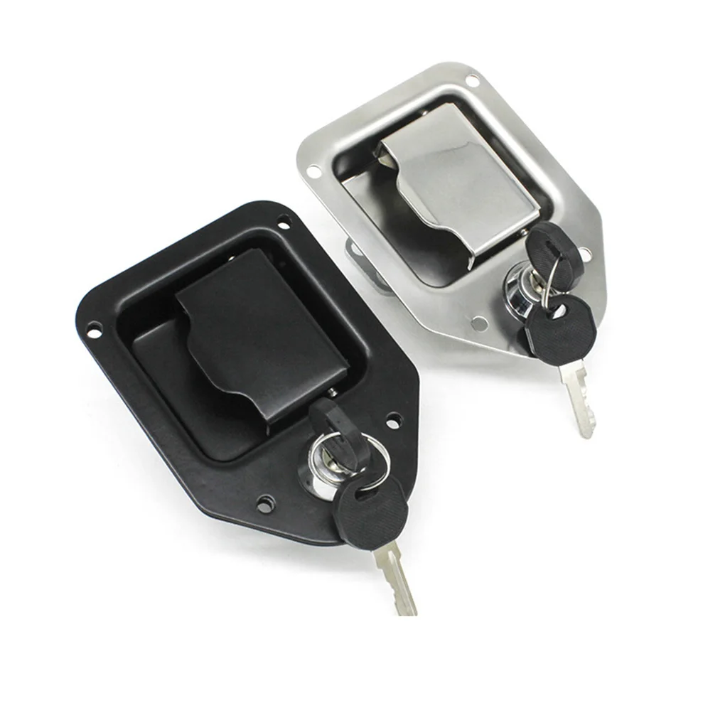 

Замок из нержавеющей стали с 2-мя ключами, ручка ящика для инструментов для автофургона, защелка для дверей прицепа, кемпера, грузовика, ящика для инструментов, дома на колесах