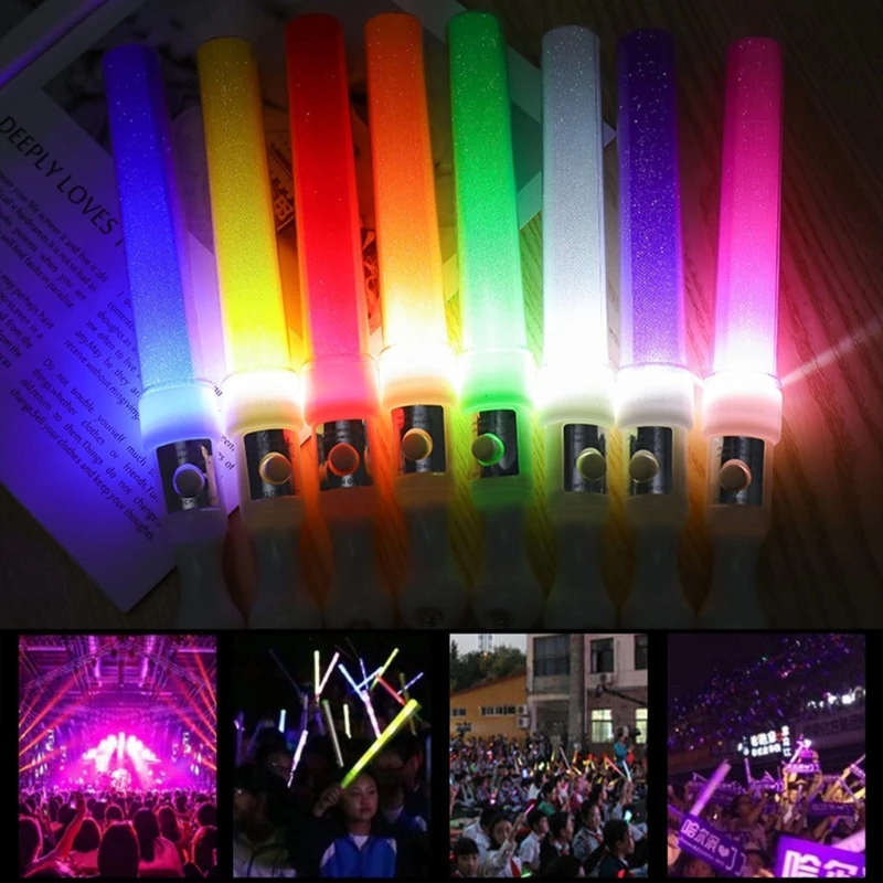 LED Flashing Light 3 Modes Glow Sticks LED Party Flashing Wand for Birthday Christmas Party Favor Battery Powered Drop Shipping