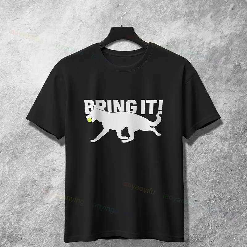 เสื้อยืดลายกราฟิกสุนัขตลก Agile Champ ผ้าฝ้ายแท้ แขนสั้น คอกลม เสื้อยืดลำลอง เหมาะสำหรับใส่ในชีวิตประจำวันและเป็นของขวัญ