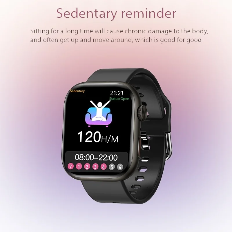 2024 J02 Smart Watch Bluetooth Call Smartwatch Large Screen Sports Watches Waterproof Heart Rate Monitor