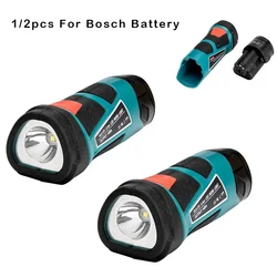 1pcs 3W 10.8V 12V LED For BOSCH Torch Tools Work Light (NO Battery,NO Charger) Lithium Battery Rechargeable Lamps Flashlight