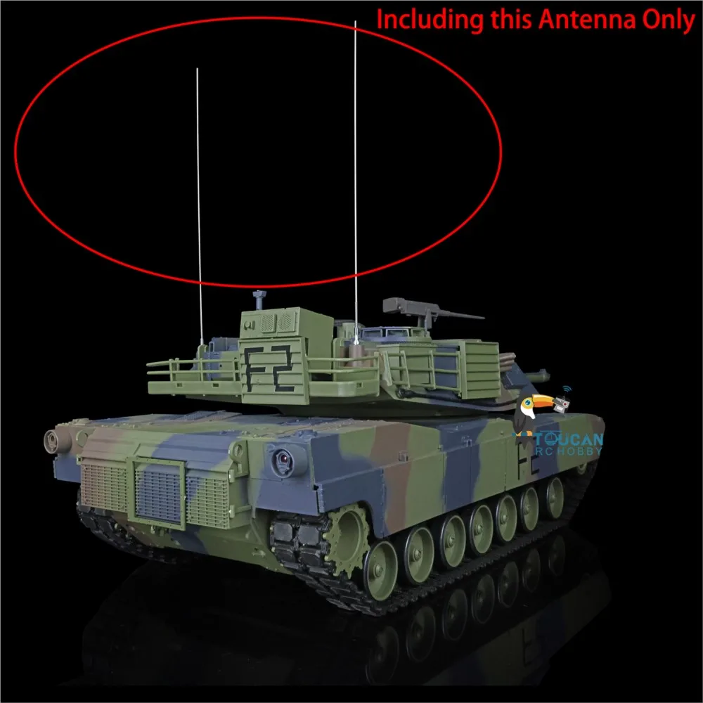 Antena Heng Long, część zamienna do czołgów RC w skali 1/16: niemiecki Tiger I, amerykański M4A3 Sherman, niemiecki King Tiger TH20561-SMT1