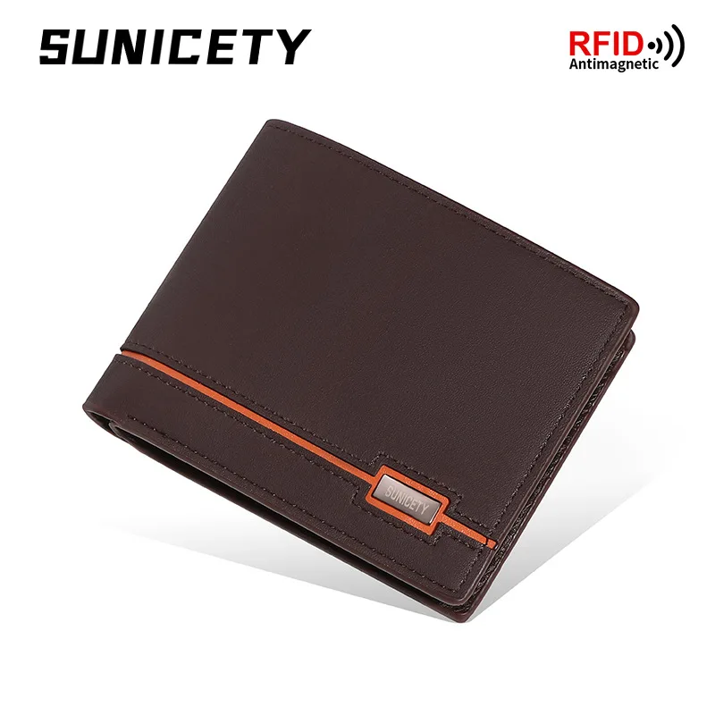 新しい韓国スタイル本革ジッパーショートウォレット男性用ヴィンテージ米ドルクリップ小さな革財布