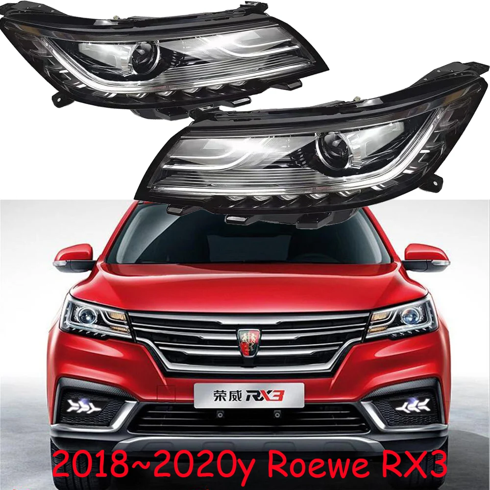 1pcs car bumper RoeweRX3 headlamp for Roewe RX3 headlight 2018~2020y car accessories head lamp Roewe RX3 fog lamp