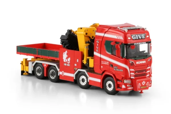 نموذج Diecast القابل للجمع WSI بمقياس 1:50 SCA-NIA CS20H 8X4، نموذج سبيكة للمركبات المثبتة على شاحنة جرار، GIVE 01-4686