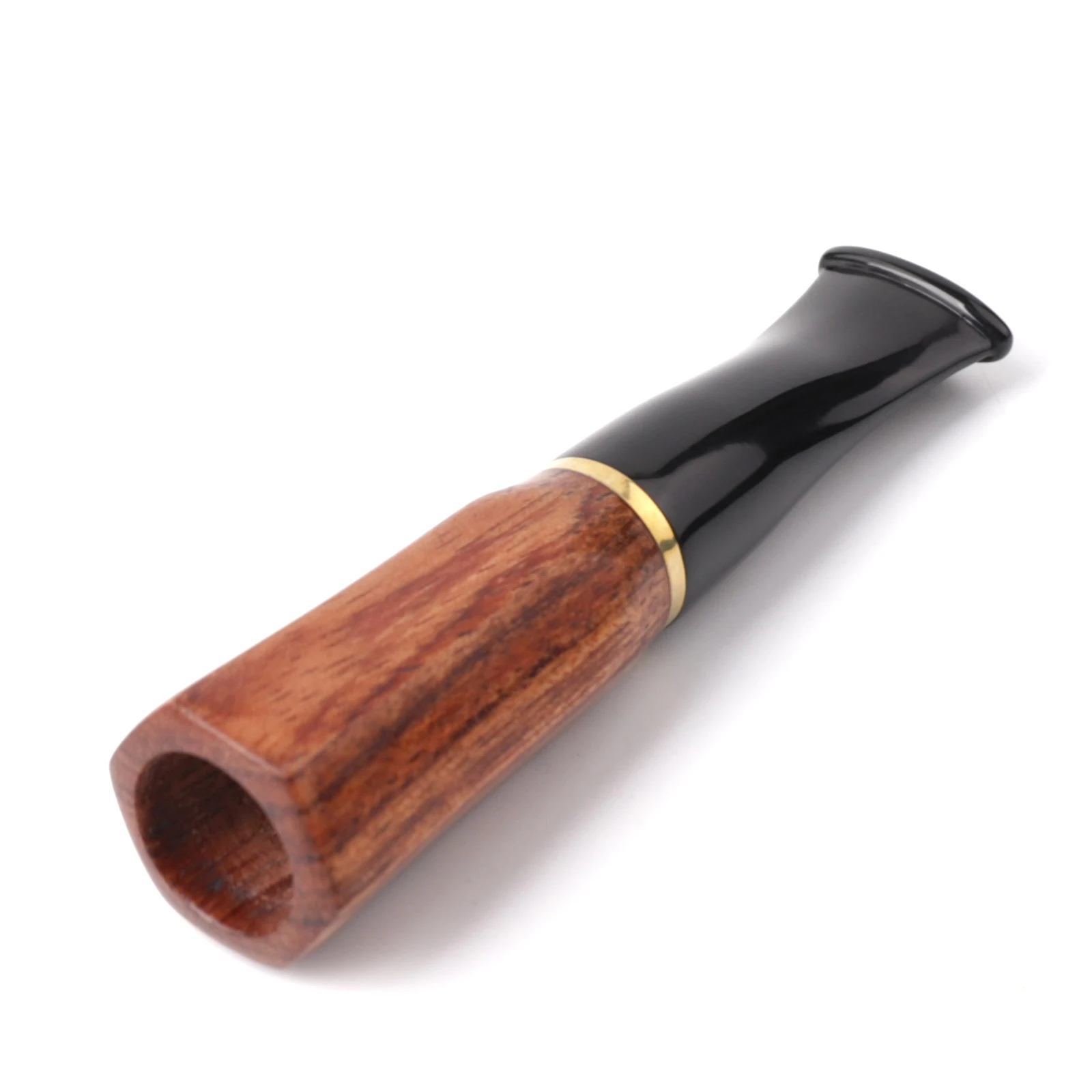 MUXIANG 1pc hand sandalwood cigar mouthpiece extend cigar handle ID 12mm 12.7mm 13.5mm solid wood handle with 9mm filter element