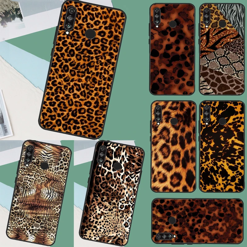 Tortoise Shell Pattern Case For Huawei Mate 60 Pro P60 P40 P30 Lite Nova 5T 3i 8i 11i Nova 9 10 SE Y60 Y61 Y70 Y90