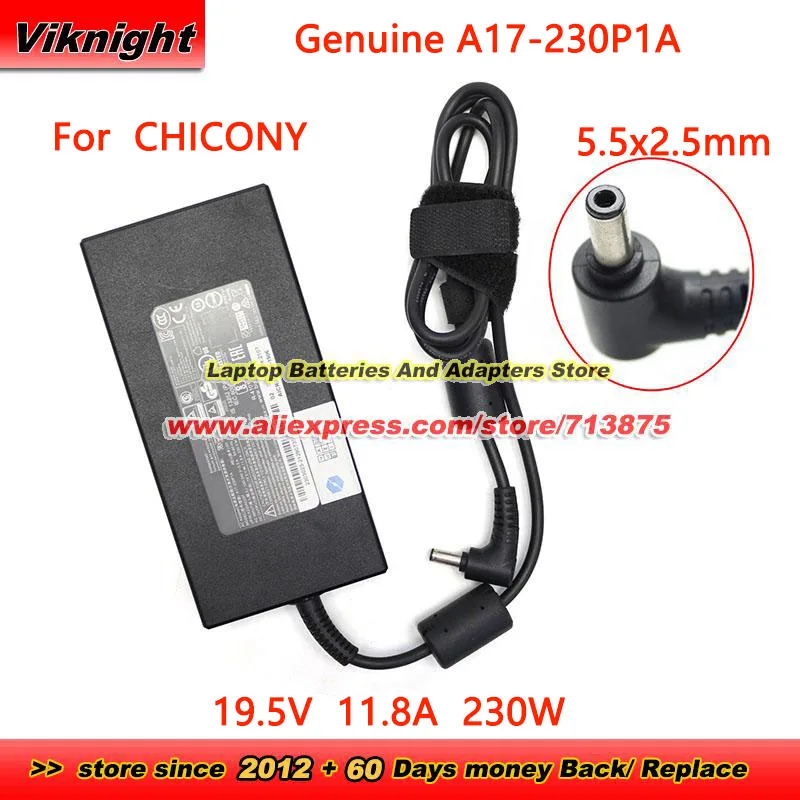 

Genuine A17-230P1A AC Adapter A12-230P1A A230A012L 19.5V 11.8A for Gigabyte AERO 15 17 SERIES Aftershock VAPOR15 PRO 17X E5-144