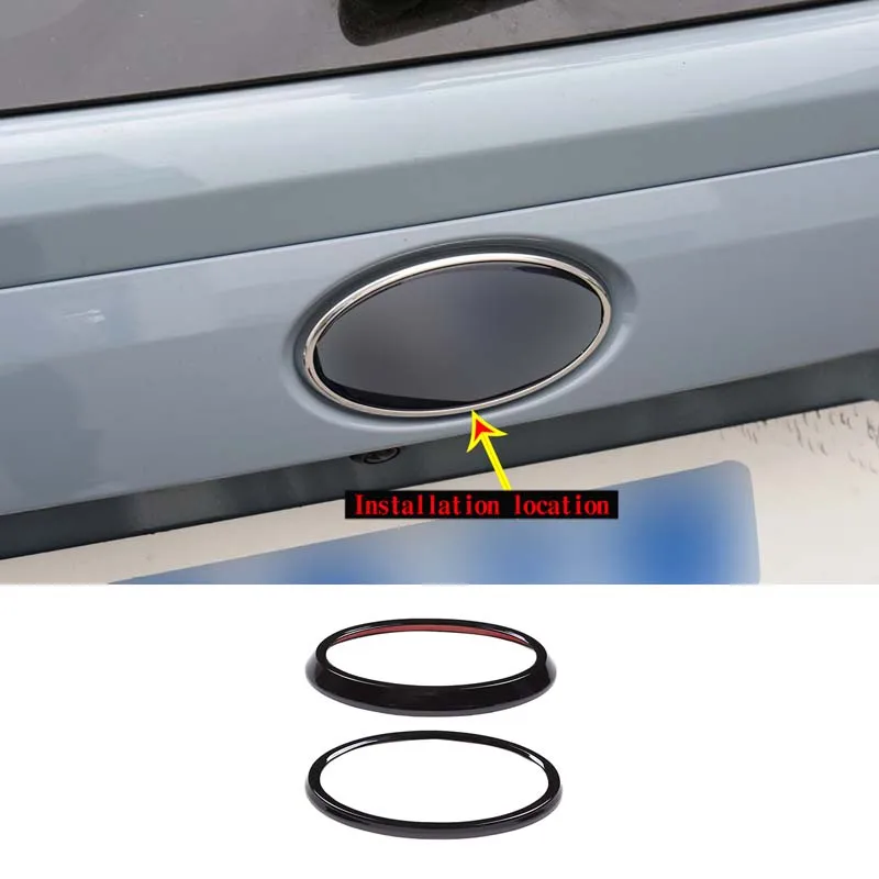 For 2018-2022 Subaru XV ABS carbon fiber car styling front and rear car logo decorative ring stickers car exterior accessories