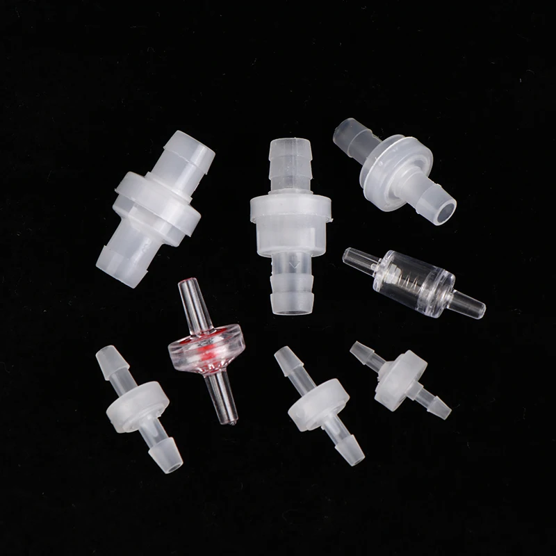 3/4/6/8/10/12mm Plastic One-Way Non-Return Pagoda Inline Fluids Check Valve For Fuel Gas Liquid Ozone-Resistant Water Stop