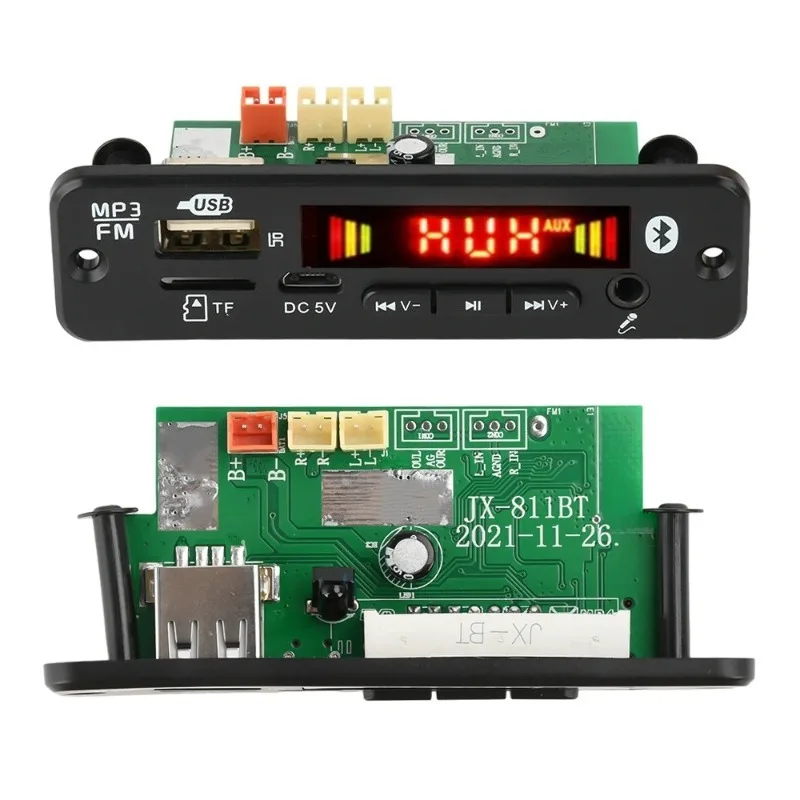 DC6~18V Audio Amplifier Bluetooth MP3 Player Decoder Board 20W*2 Dual Channel Stereo Audio Amplifier Car Center Control Module