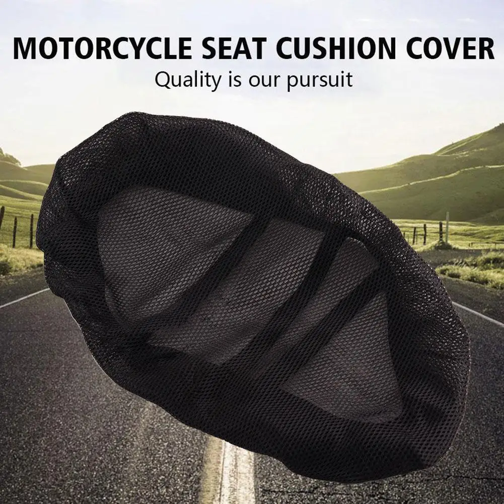 Motorcycle 3D Mesh Fabric Anti-skid Pad Scooter Seat Cover Electric Cushion Bike Seat Breathable Cover Summer Covers New