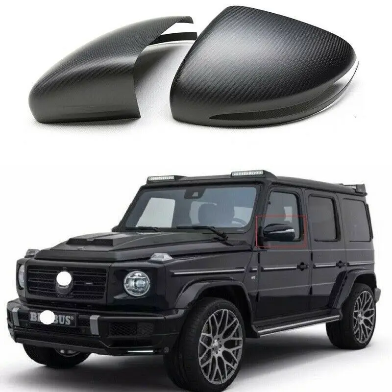 

Carbon Fiber Car Side Mirror Caps For Mercedes GLE GLS G Class W167 X167 W464