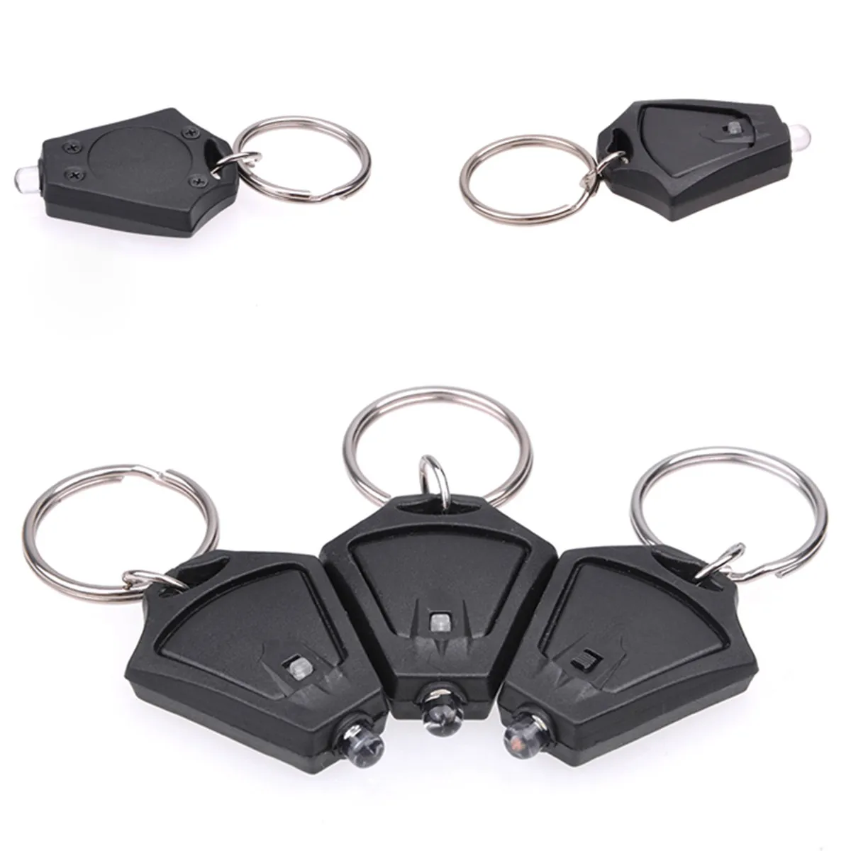 

10 шт. миниатюрных светодиодных фонариков-брелоков, сверхпрочные портативные фонарики для ключей, рюкзаков, ремней, рыболовных снастей