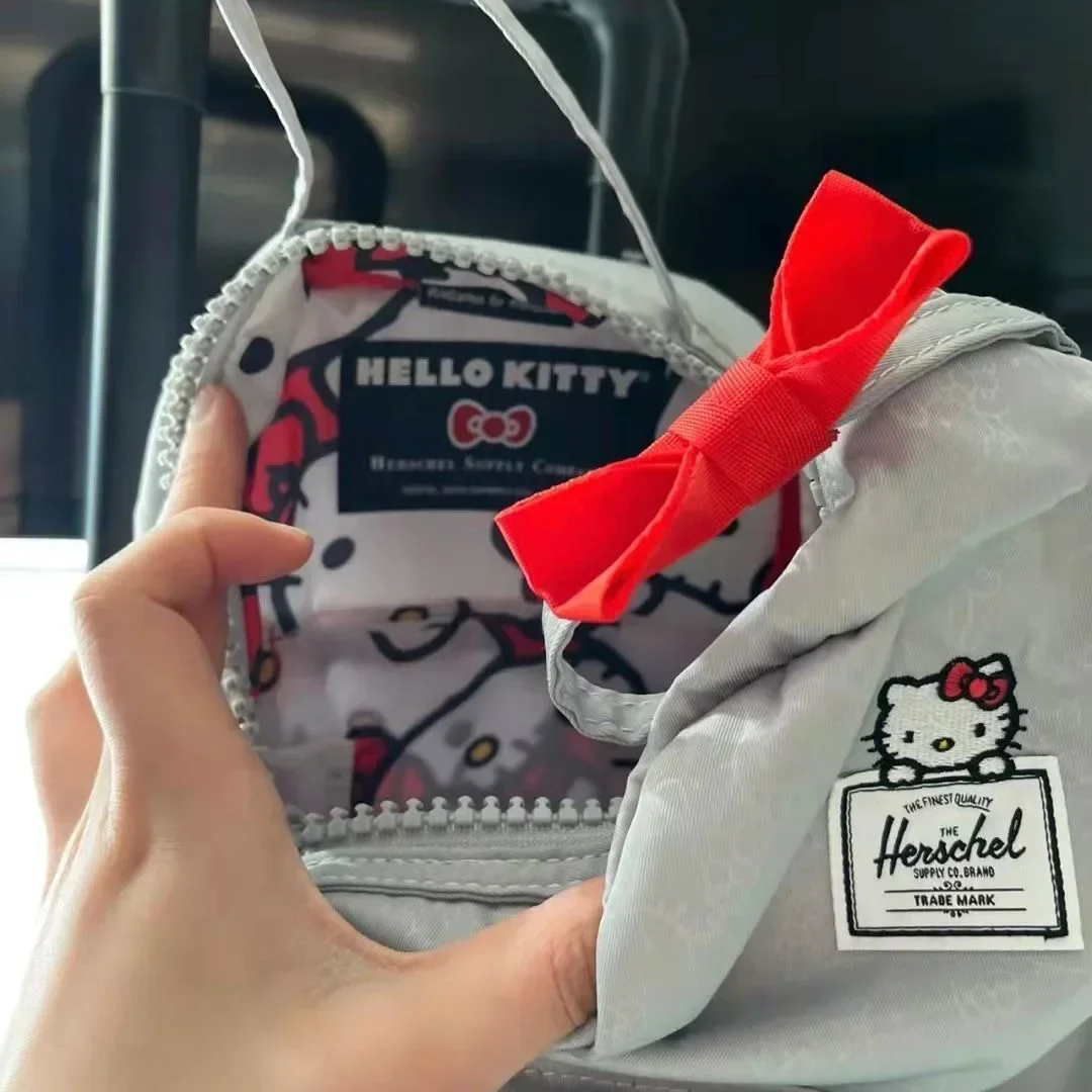 2023 New Kawaii Hello Kitty Backpacks New Trendy Cute Campus Joint Name Backpack Schoolbag Female Computer Bag for Student Girls