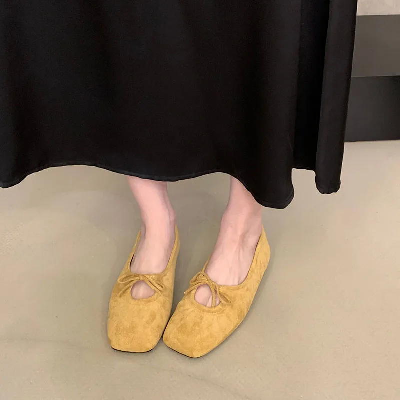 Modische Schmetterlingsknoten-Mary-Jane-Schuhe für Damen, neue Slip-On-Schuhe, flache Damenschuhe. – Detail 4
