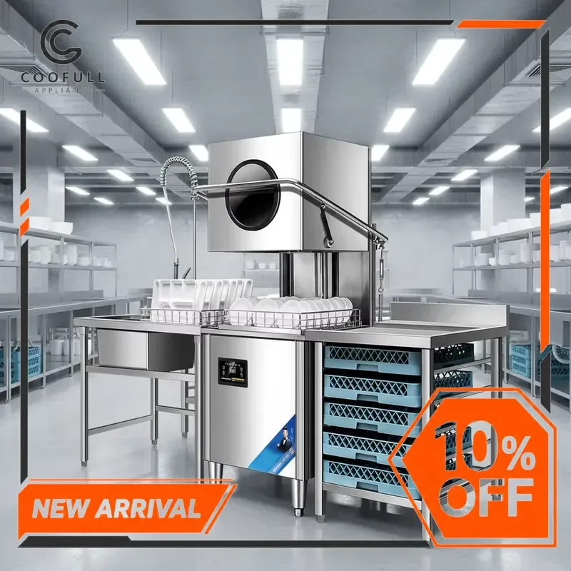 Commercial Dishwasher Machine Automatic Hotel Kitchen Restaurant Catering Industrial Dish Washing Equipment Heavy Duty Large