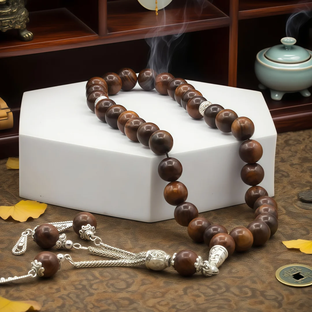Islam Prayer Beads 10mm Muslim Prayer Beads Tasbeeh Rosewood Prayer Beads Counter 33 Finger Beads Muslim Religious Jewelry
